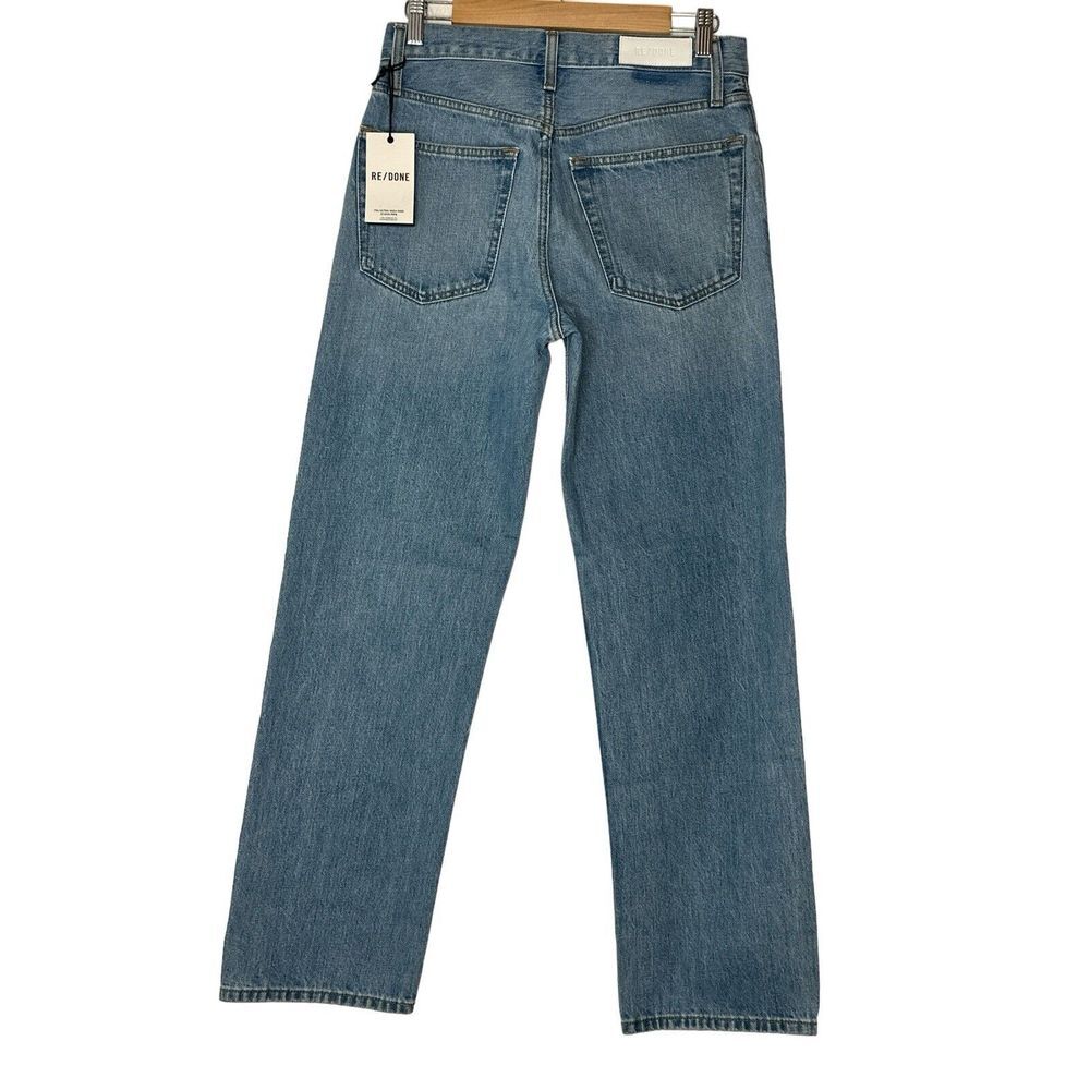 RE/DONE x LEVI'S‎ Women's Straight Jeans 24x30 Denim  Med Wash High Rise NWT